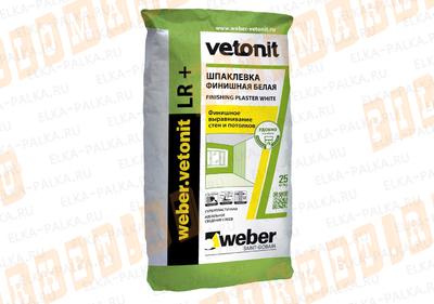 Шпатлевка Weber Vetonit LR+ (Ветонит ЛР+) Шпатлевка Weber Vetonit LR+ (Ветонит ЛР+)